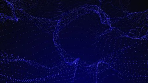 Abstract modern dotted particles background Stock Illustration