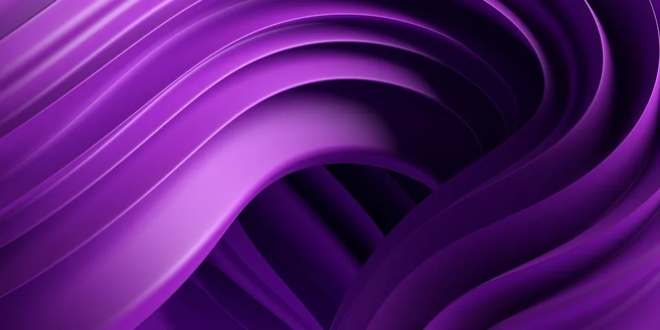 Abstract modern dynamic violet flowing curve swirl or twirl spiral shape line Stock Illustration