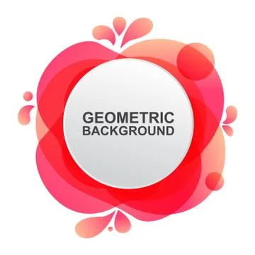 Abstract Modern Dynamical Gradient Colored Liquid Fluid Shape Banner Frame 스톡 일러스트