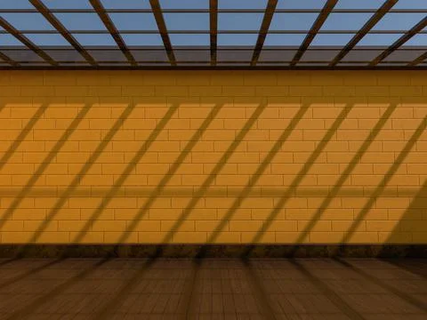 Abstract modern empty architecture background. 3D illustration Stock Illustration