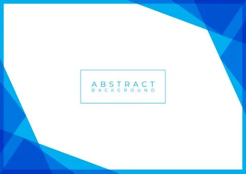 Abstract modern geometric background flat design color cyan style with space Stock Illustration