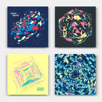 Abstract modern geometric background Stock Illustration