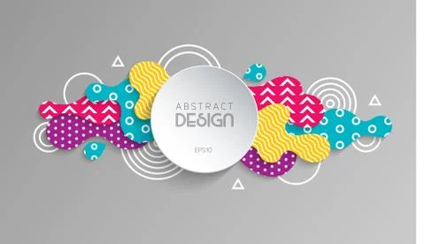 Abstract modern geometric background. Stock Illustration