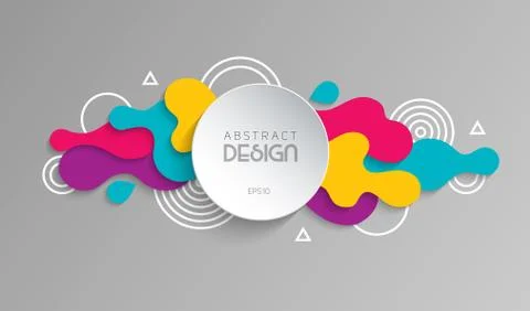 Abstract modern geometric background. Stock Illustration