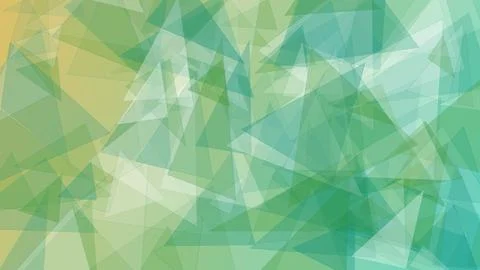 Abstract Modern Geometric Background with Overlapping Transparent Green Tri.. Ilustración de archivo