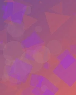 Abstract Modern Geometric Background with Overlapping Purple Triangles Circ.. 스톡 일러스트