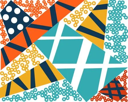 Abstract modern geometric background Retro style texture, pattern and geometric Stock Illustration