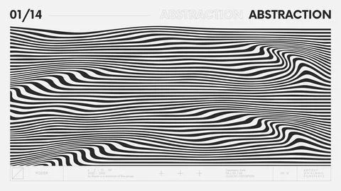 Abstract modern geometric banner with simple shapes in black and white colors Stock Illustration