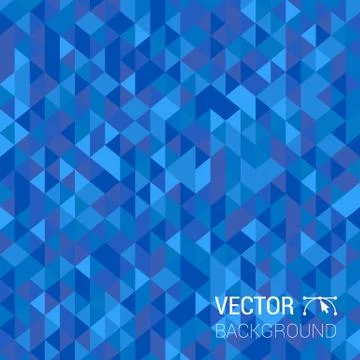 Abstract modern geometric blue background. triangle  vector pattern. Illustrazione stock