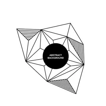 Abstract modern geometric composition background Stock Illustration