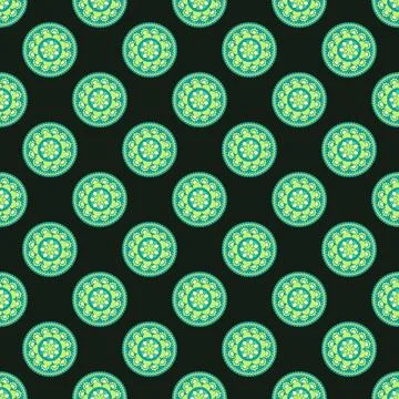 Abstract modern geometric flower pattern. Stock Illustration