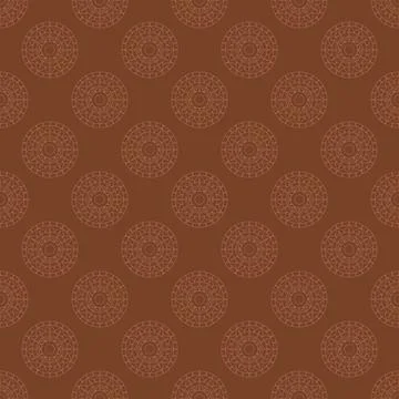 Abstract modern geometric flower pattern with polka dots on background. Stock Illustration