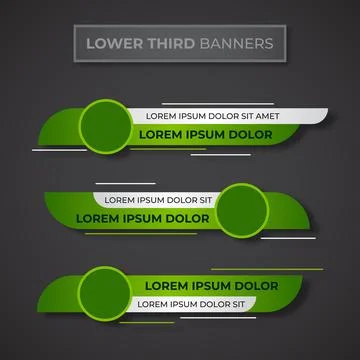 Abstract modern geometric lower third banner template design Stock Illustration