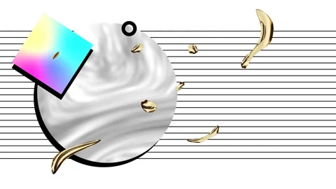 Abstract modern geometric seamless background. Video stock 87387548