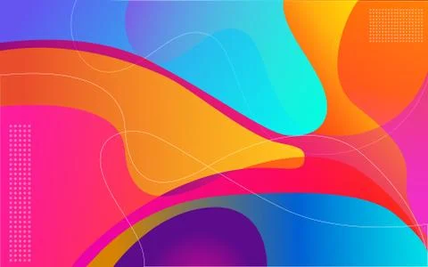 Abstract modern geometric shapes gradient color background for design Stock Illustration