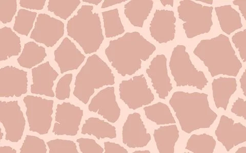 Abstract modern giraffe seamless pattern. Animals trendy background. Brown Stock Illustration