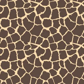 Abstract modern giraffe seamless pattern. Animals trendy background. Beige 스톡 일러스트