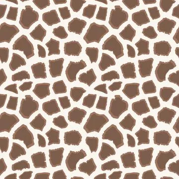 Abstract modern giraffe seamless pattern. Animals trendy background. Beige Stock Illustration