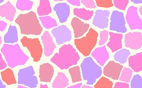 Abstract modern giraffe seamless pattern. Animals trendy background. Colorful Stock Illustration