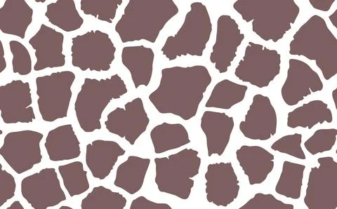 Abstract modern giraffe seamless pattern. Animals trendy background. Brown and Stock Illustration