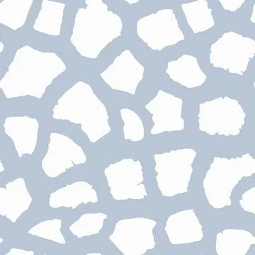 Abstract modern giraffe seamless pattern. Animals trendy background. Blue 스톡 일러스트