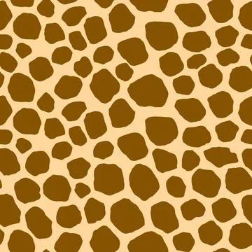 Abstract modern giraffe seamless pattern. Animals trendy background. Colorful Stock Illustration