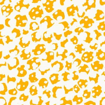 Abstract modern giraffe seamless pattern. Animals trendy background. Orange and Stock Illustration