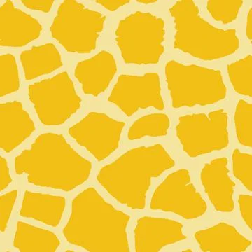 Abstract modern giraffe seamless pattern. Animals trendy background. Orange Stock Illustration