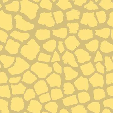 Abstract modern giraffe seamless pattern. Animals trendy background. Yellow 스톡 일러스트