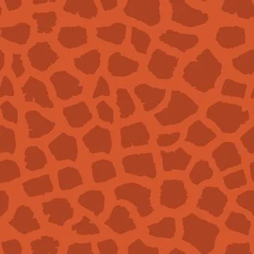 Abstract modern giraffe seamless pattern. Animals trendy background. Brown Stock Illustration