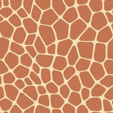 Abstract modern giraffe seamless pattern. Animals trendy background. Colorful Stock Illustration
