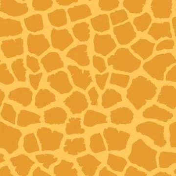 Abstract modern giraffe seamless pattern. Animals trendy background. Orange Stock Illustration
