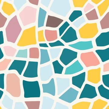 Abstract modern giraffe seamless pattern. Animals trendy background. Colorful Stock Illustration