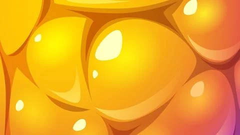 Abstract modern golden bubble background Illustrazione stock