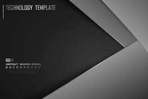 Abstract modern gradient black template design of decoration background. Stock Illustration