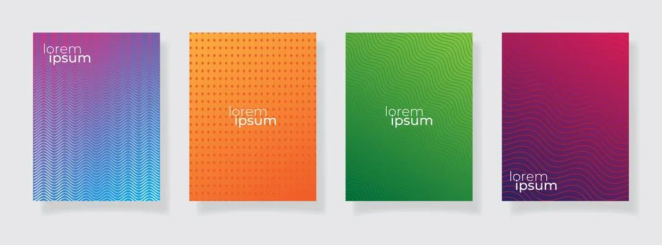 Abstract modern gradient color pattern texture book cover template vector s.. イラスト素材
