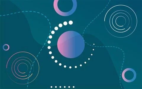 Abstract modern gradient colors dynamic shapes with wave flow background 스톡 일러스트