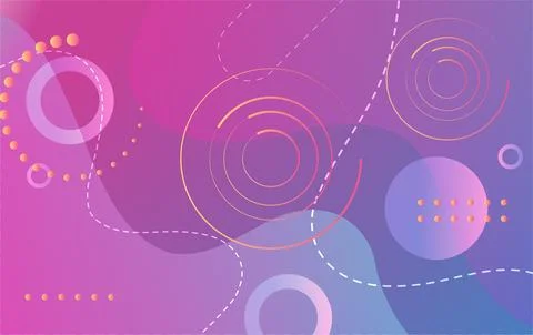 Abstract modern gradient colors dynamic shapes with wave flow background 스톡 일러스트