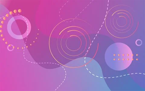 Abstract modern gradient colors dynamic shapes with wave flow background 스톡 일러스트