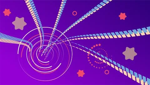 Abstract modern gradient colors dynamic shapes with wave flow background 스톡 일러스트