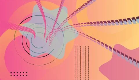 Abstract modern gradient colors dynamic shapes with wave flow background 스톡 일러스트