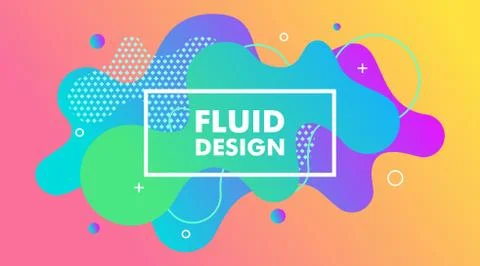 Abstract Modern Gradient Fluid Background Design Template Vector Stock-Illustration