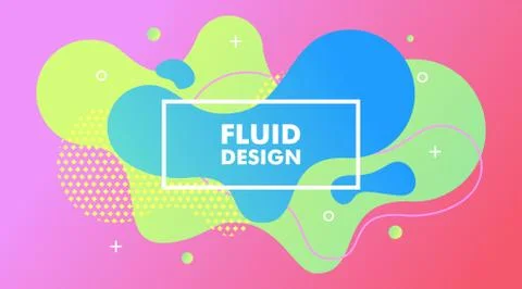Abstract Modern Gradient Fluid Background Design Template Vector Stock Illustration