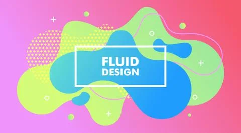 Abstract Modern Gradient Fluid Background Design Template Vector Illustrazione stock
