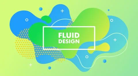 Abstract Modern Gradient Fluid Background Design Template Vector Illustrazione stock