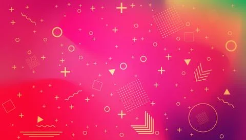 Abstract modern graphic element. Dynamical colored forms and waves. Gradient Illustrazione stock