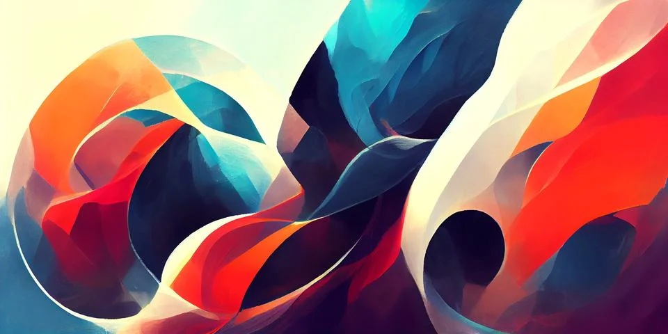 Abstract modern graphic elements and forms illustration geometric background Stock Illustration