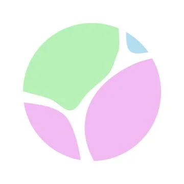 Abstract modern graphic elements of a circle. Background of flowing liquid イラスト素材