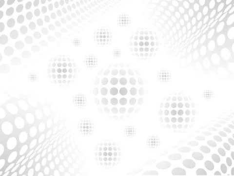 Abstract modern grayscale vector background with circle shapes. Stock Illustration