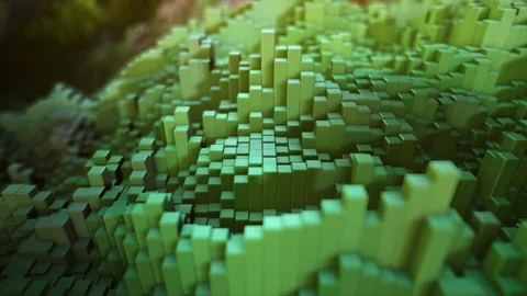 Abstract modern green cube background Video stock 113222462